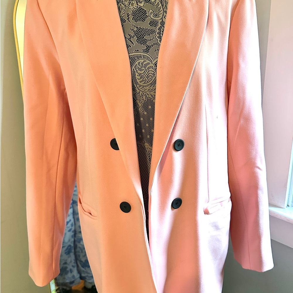 House of Harlow 1960 Pink Blazer Tailored Suit Jacket